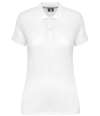 WK275 WK Designed to Work Ladies Anti-Bacterial Piqué Polo Shirt White colour image